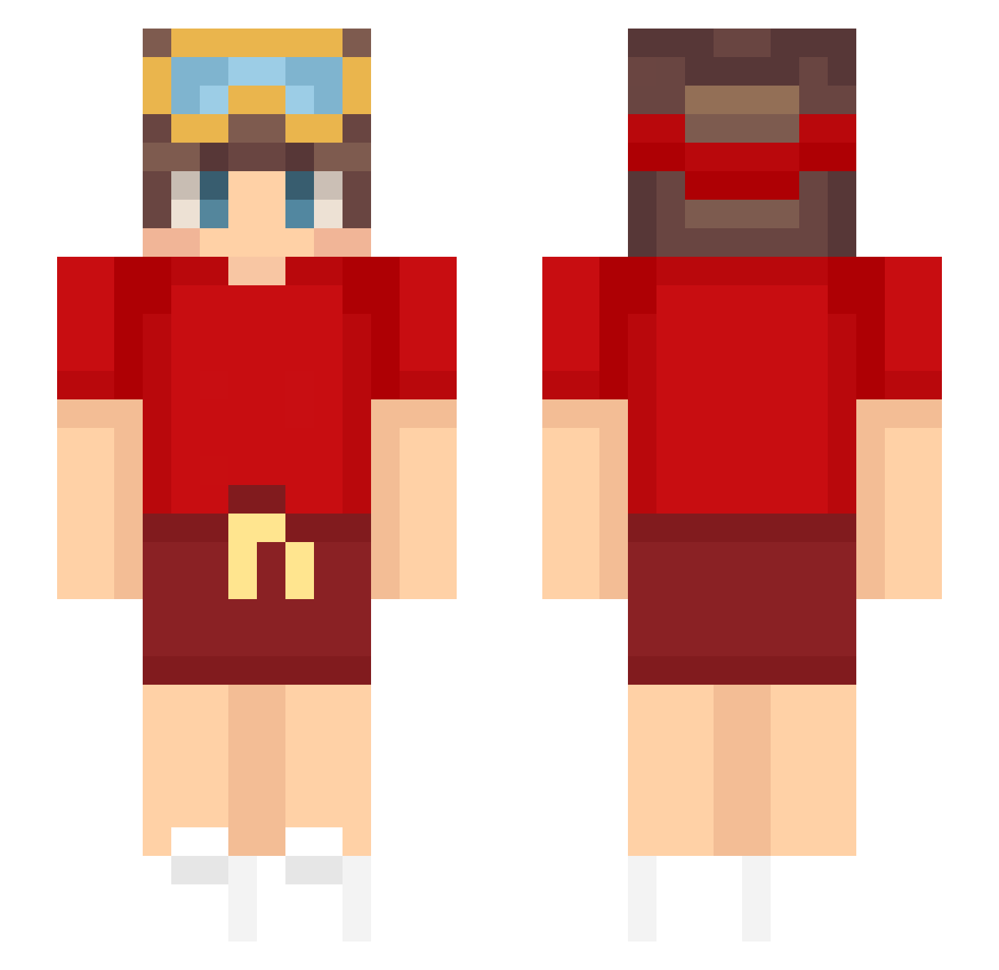 Kerovcuk Minecraft skin, front and back view