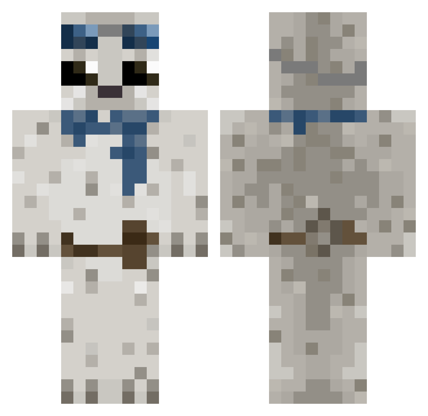 sealsontop Minecraft skin, front and back view