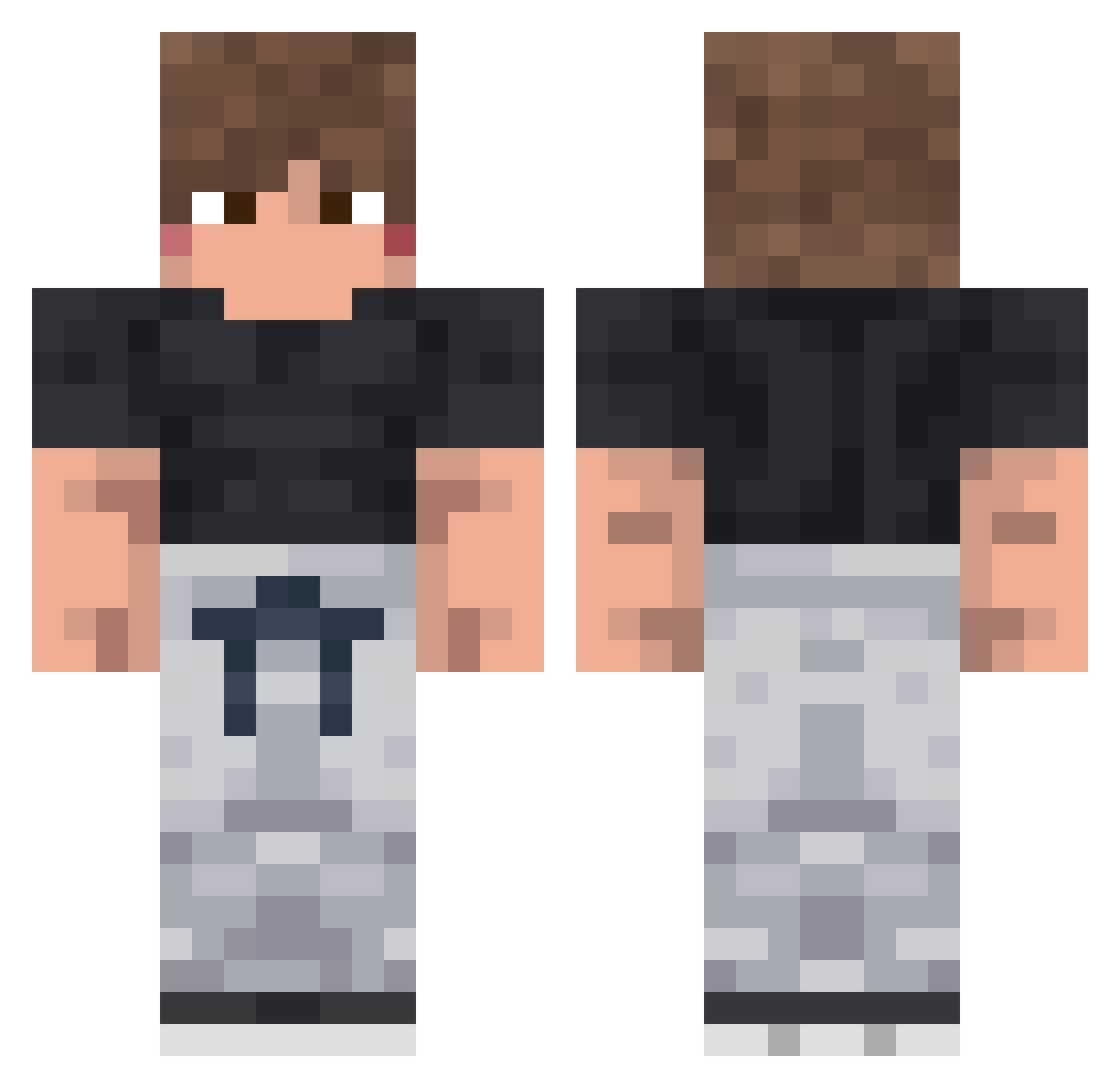 Dags05 Minecraft skin, front and back view