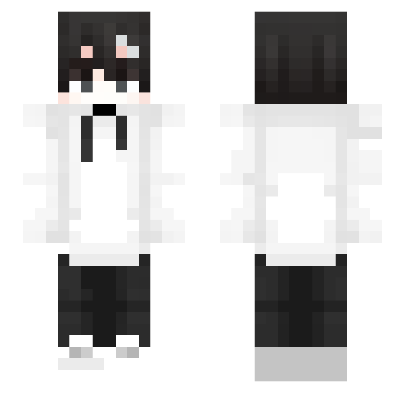 ZeroQult Minecraft skin, front and back view
