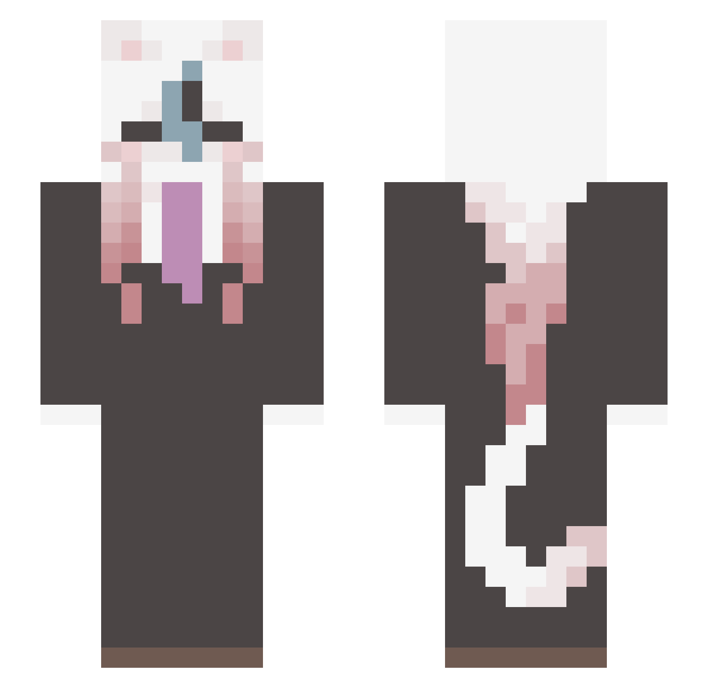 _Arataki Minecraft skin, front and back view