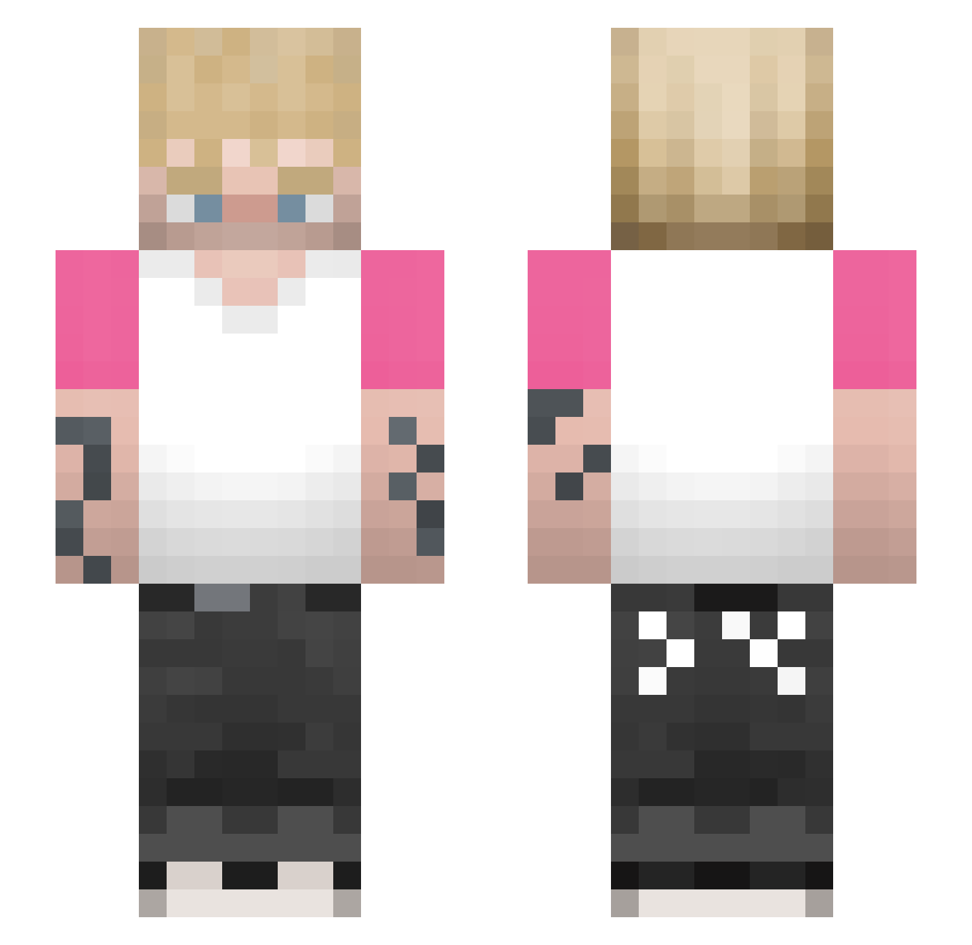 groovy0 Minecraft skin, front and back view