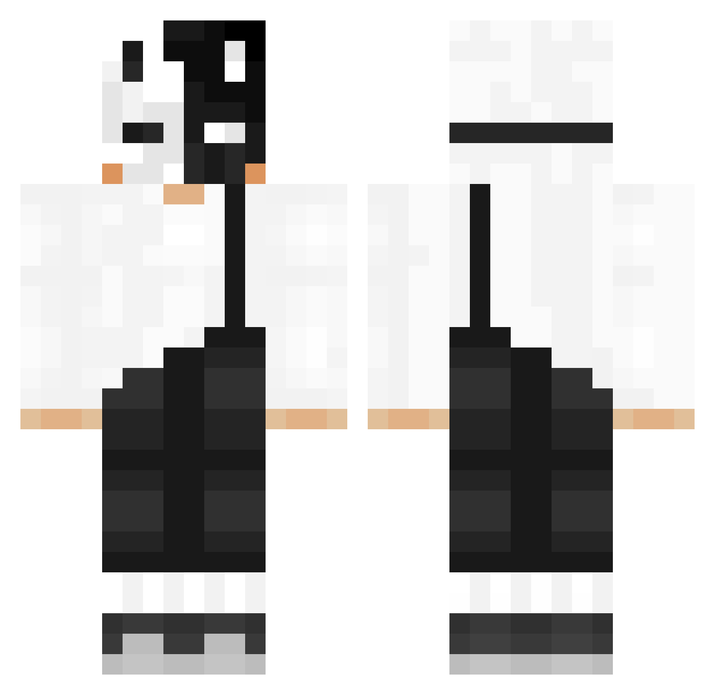 TutakaTCN Minecraft skin, front and back view