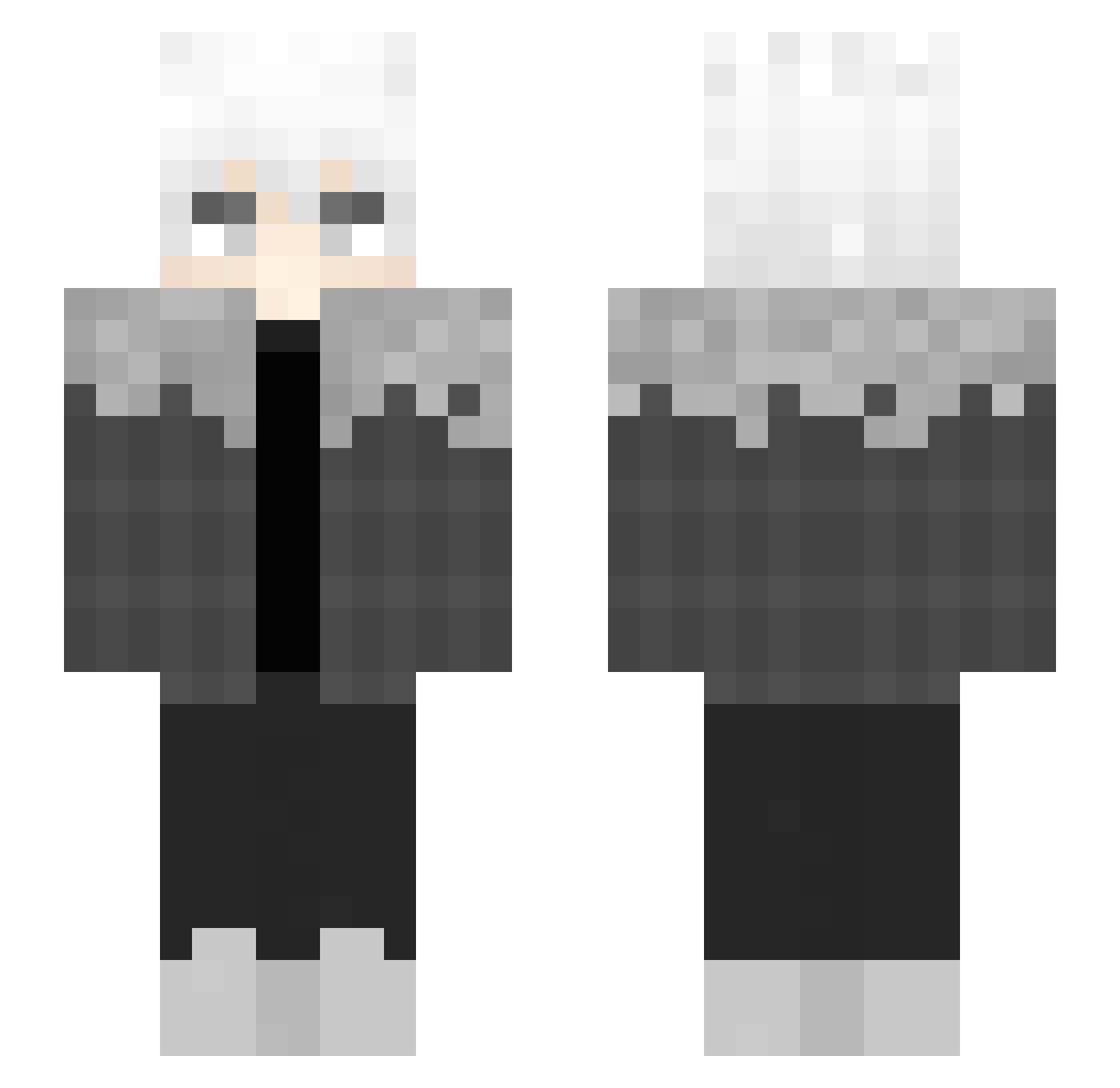 Gulliblejoker Minecraft skin, front and back view
