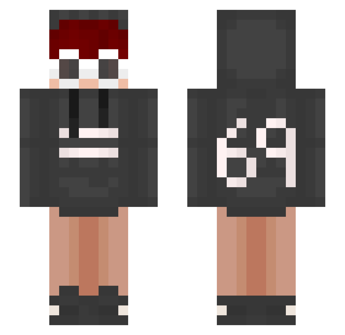 ToxicTaco669 Minecraft skin, front and back view