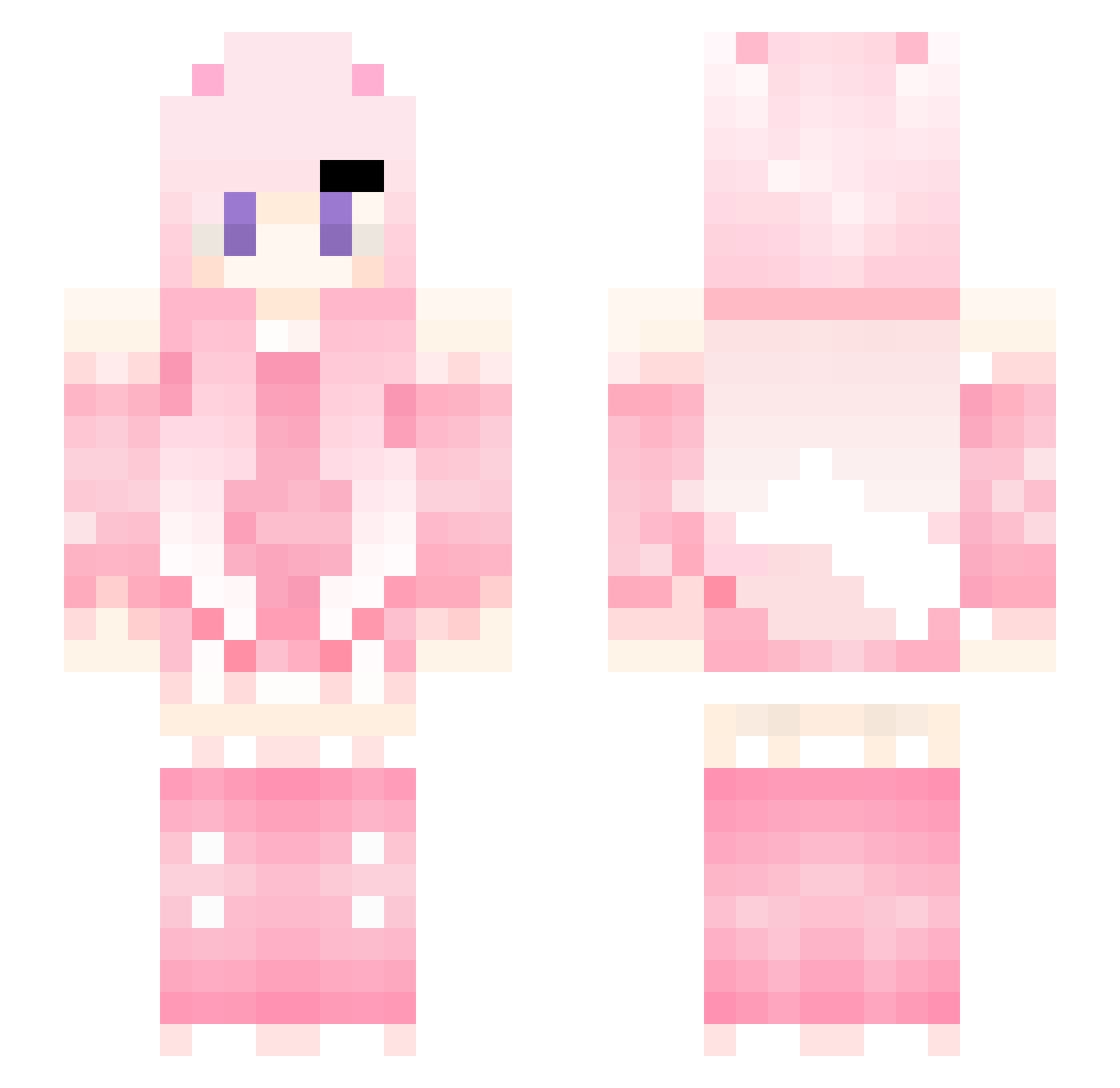 smootyG Minecraft skin, front and back view