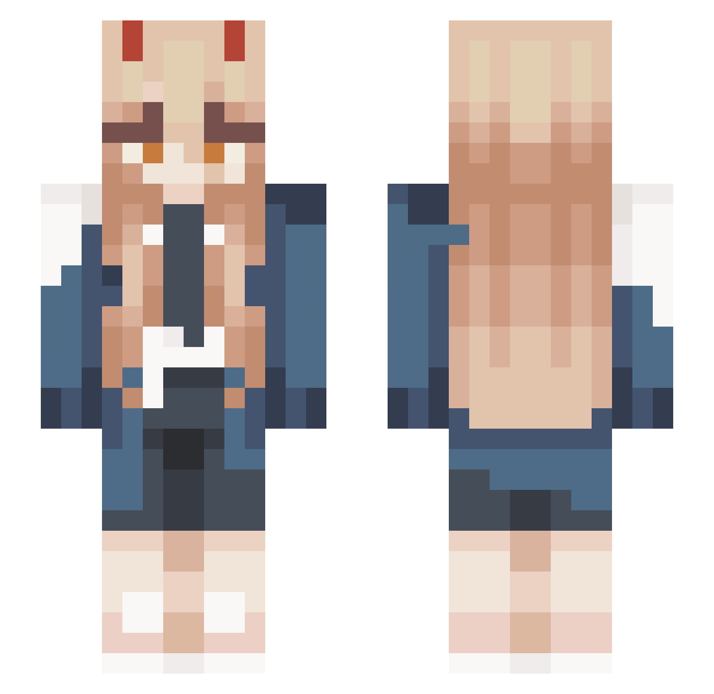 minicowboyhat Minecraft skin, front and back view
