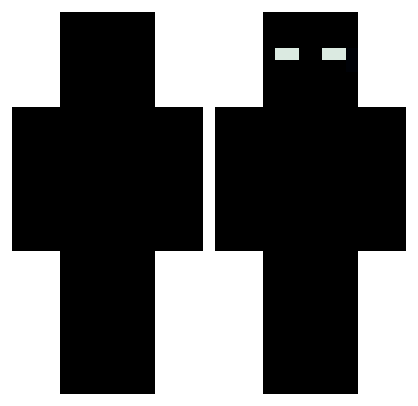 Strodans Minecraft skin, front and back view
