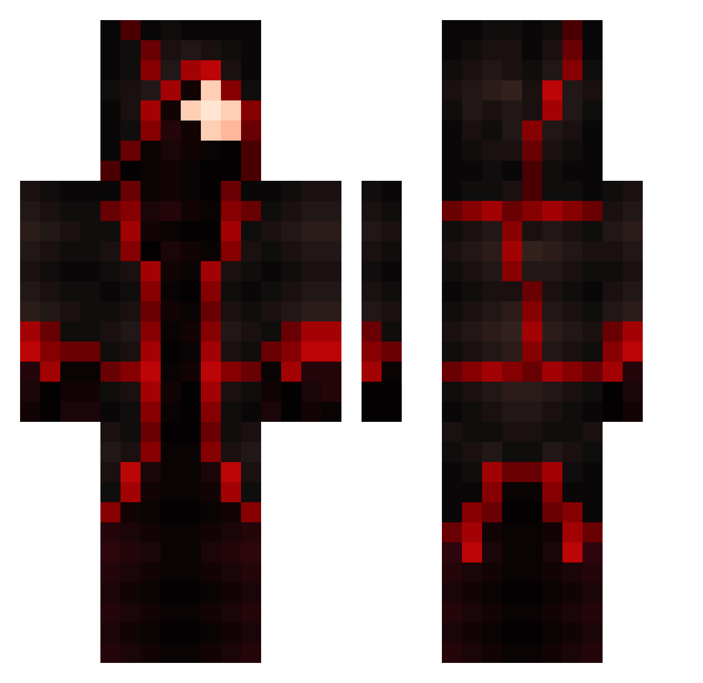 tsp2013 Minecraft skin, front and back view