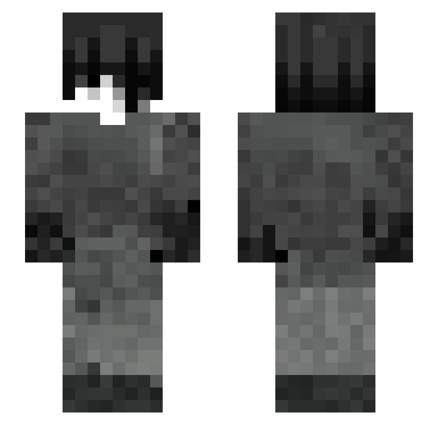 SXYNOOW Minecraft skin, front and back view