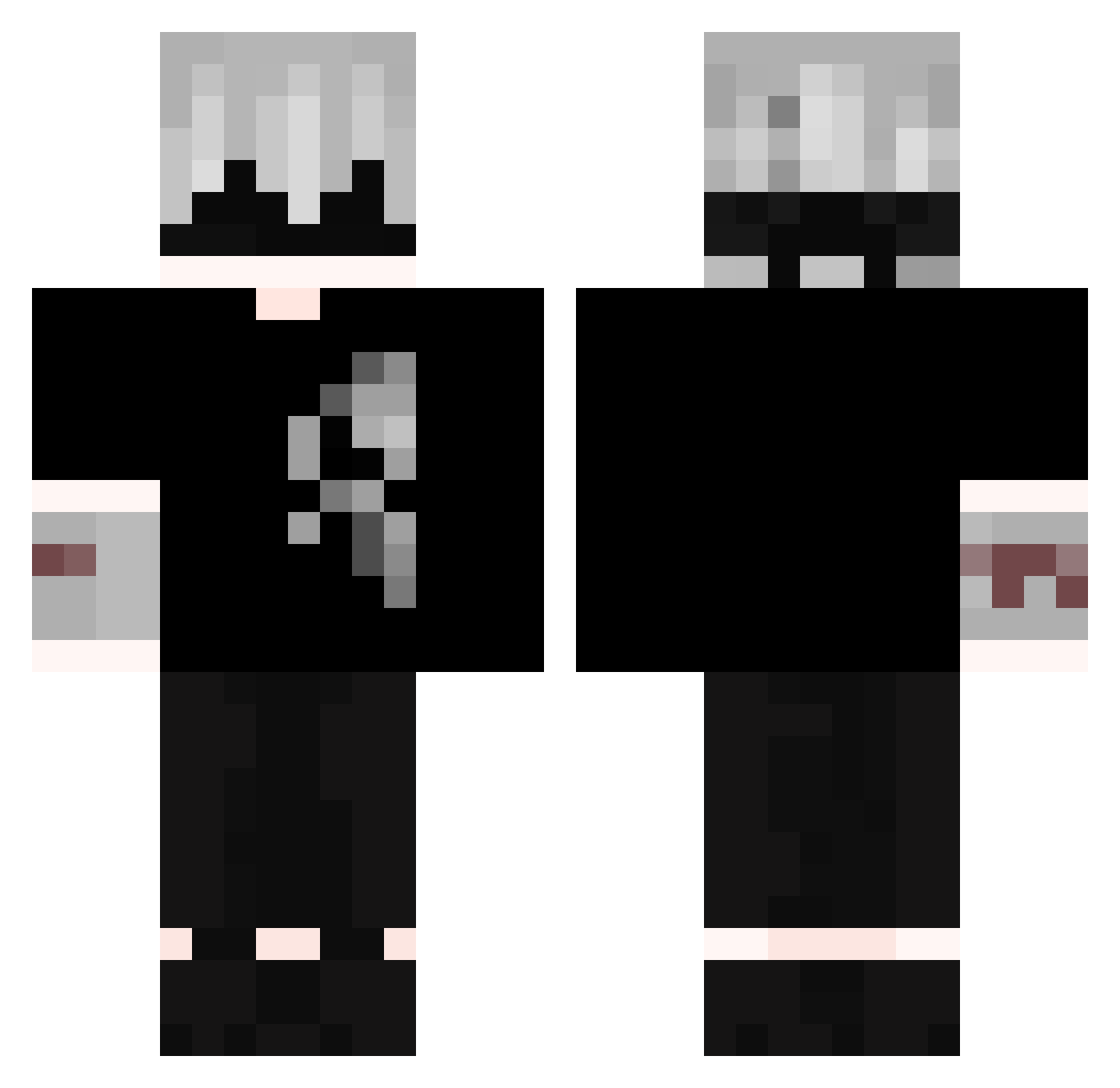 nadBlazeneh Minecraft skin, front and back view