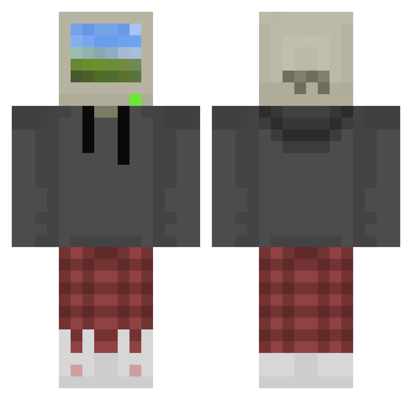 Tomasito_papunia Minecraft skin, front and back view