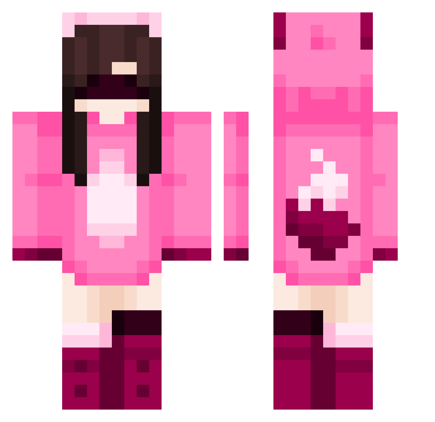 SorenDavison Minecraft skin, front and back view