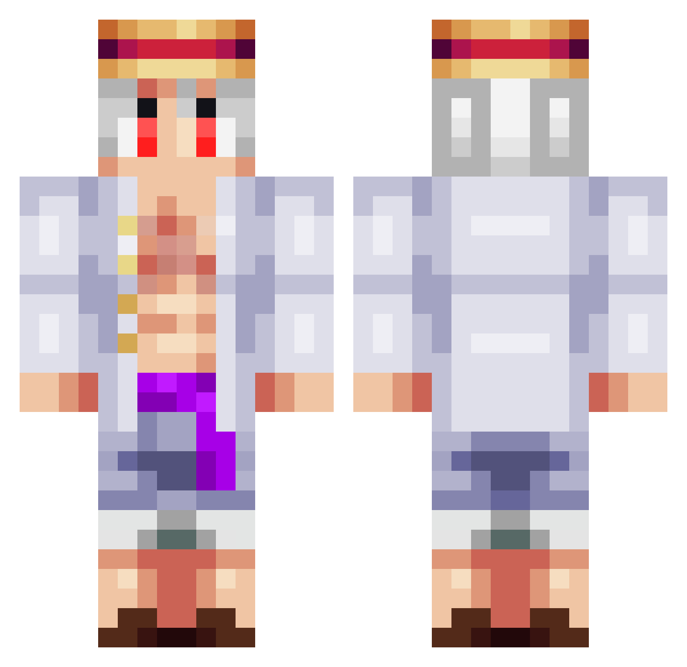 _WUNDERWORLD_ Minecraft skin, front and back view