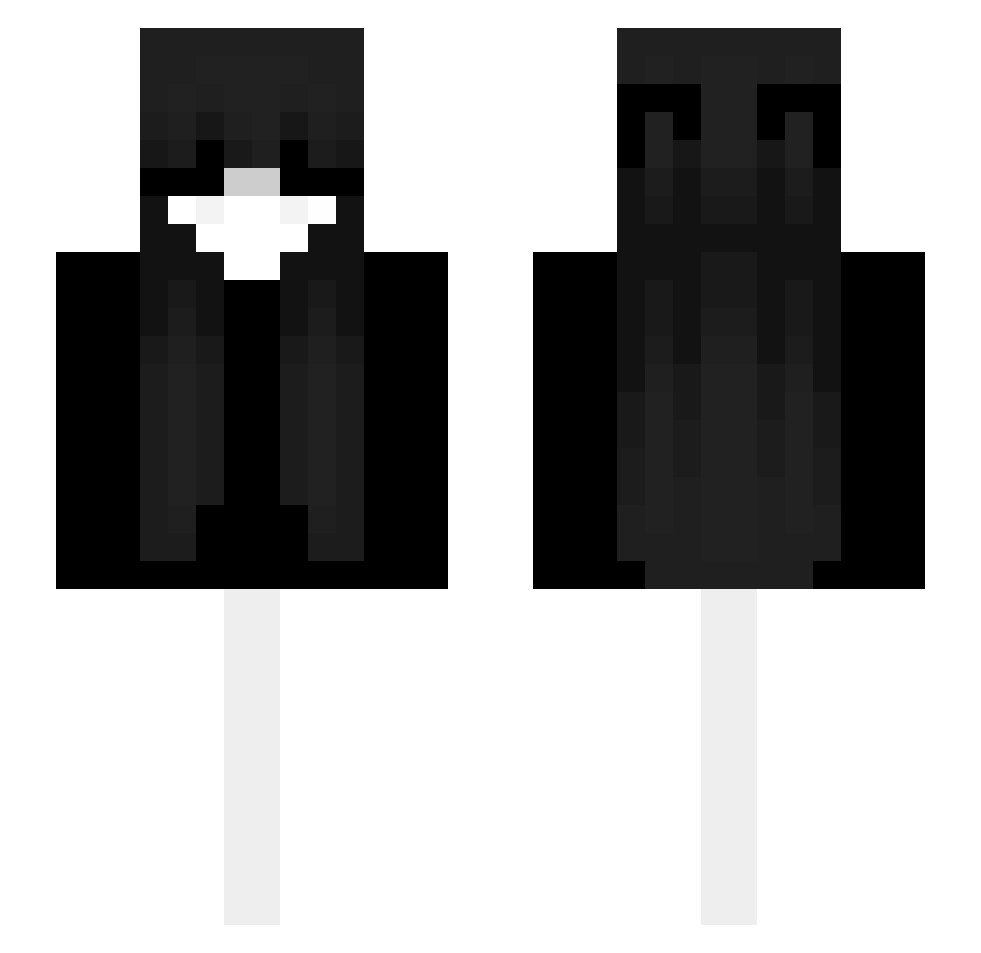 ST1TCHXSS Minecraft skin, front and back view