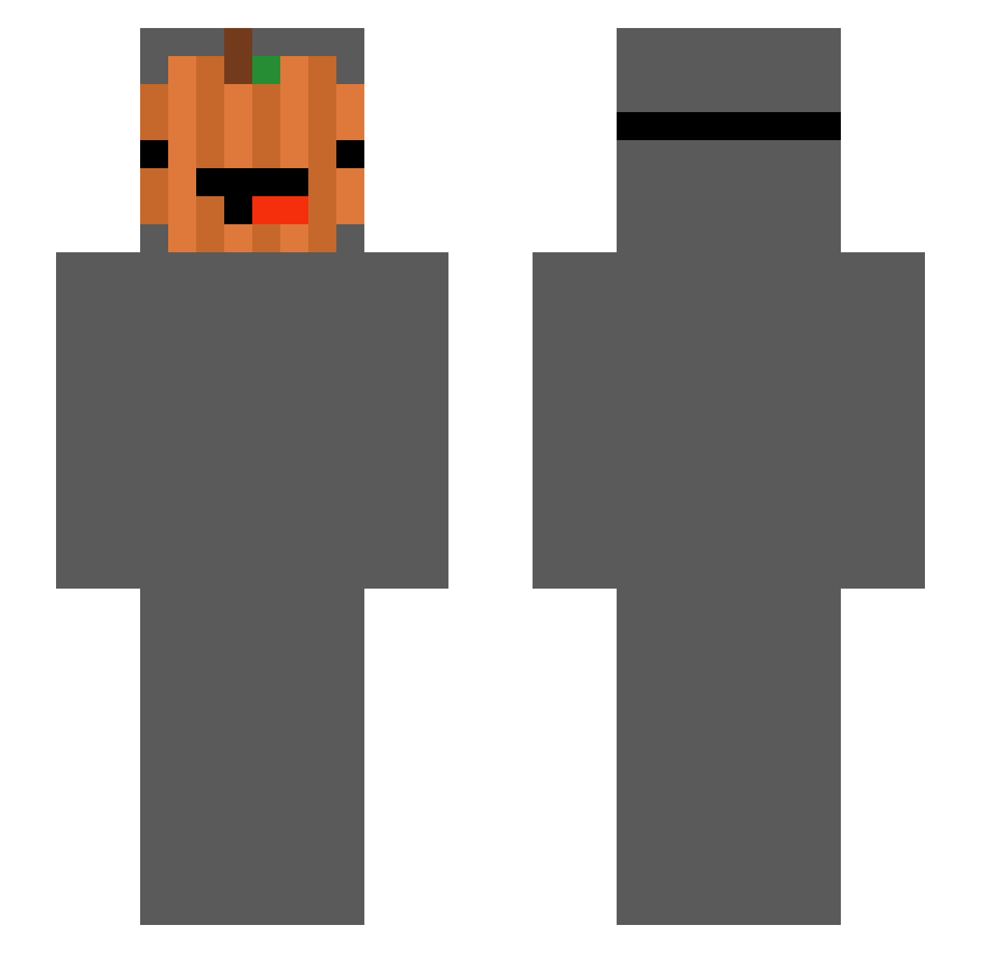 ttvJadeTitan Minecraft skin, front and back view