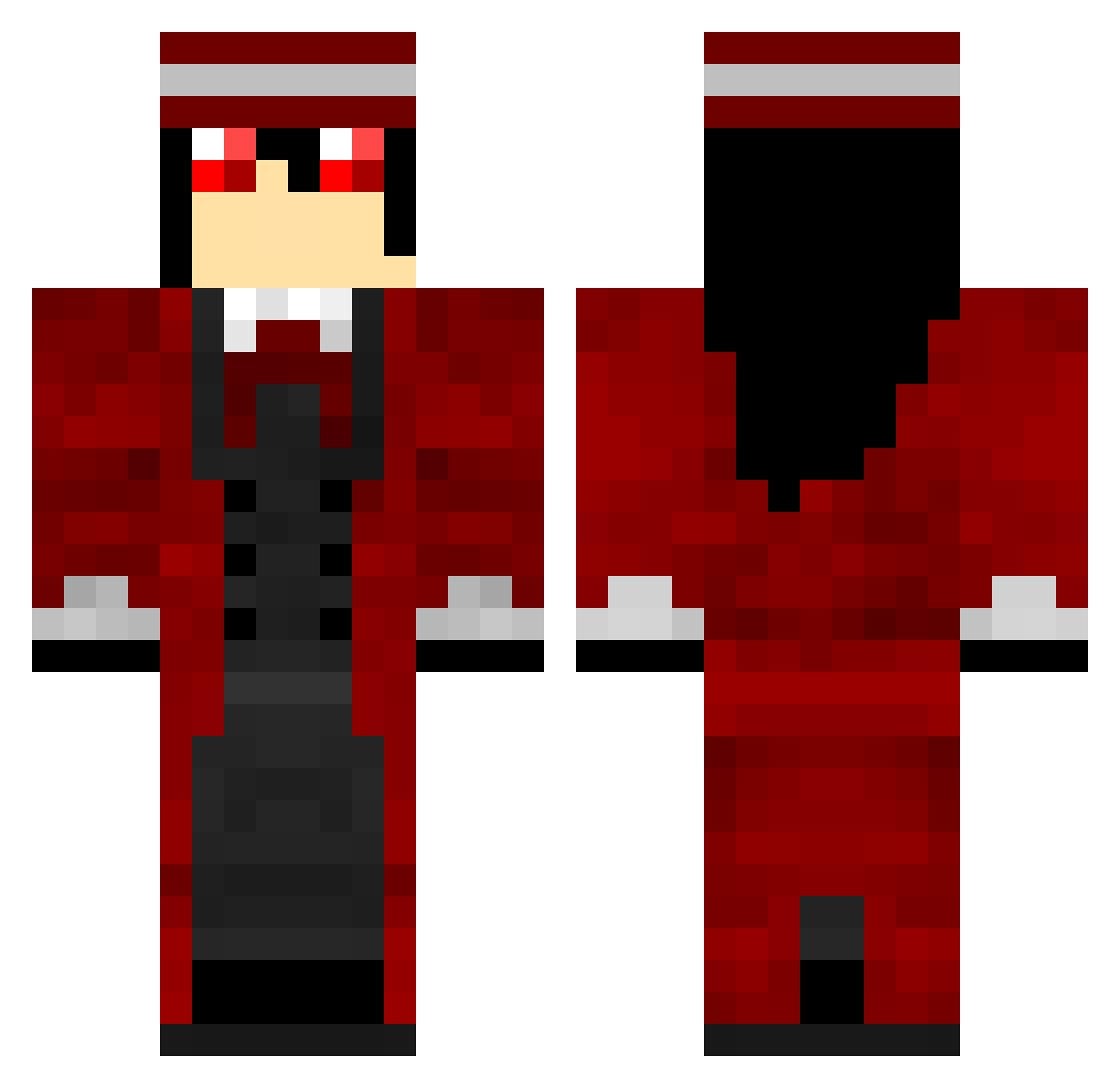 GR33N__exe Minecraft skin, front and back view