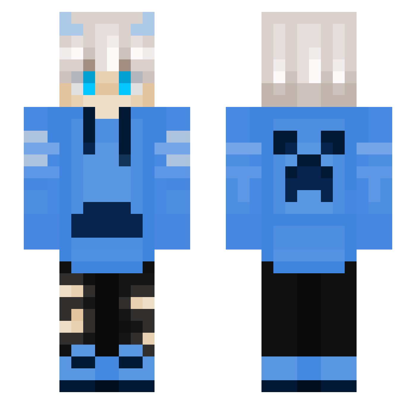 apson1414 Minecraft skin, front and back view