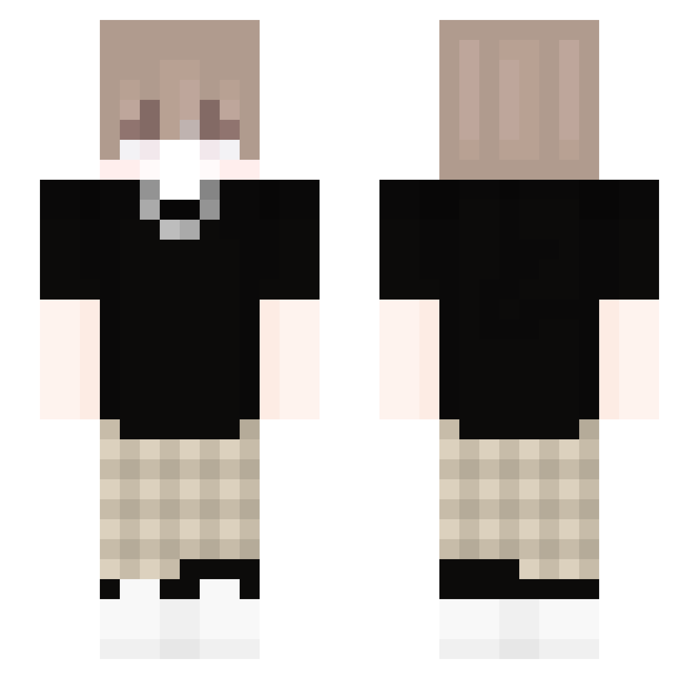 MLTKato_ Minecraft skin, front and back view