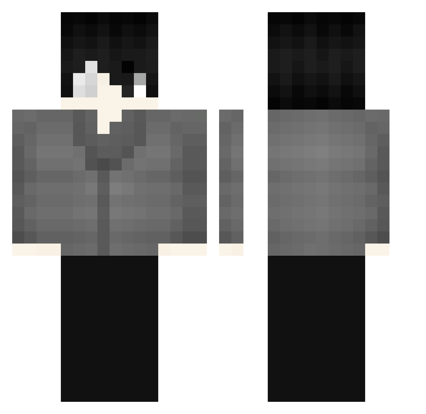 sav112 Minecraft skin, front and back view