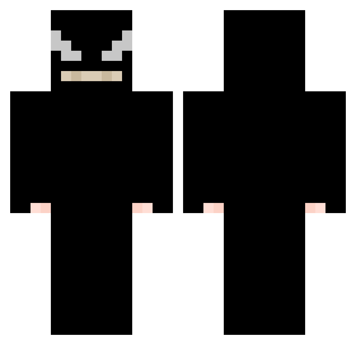TJ___1 Minecraft skin, front and back view