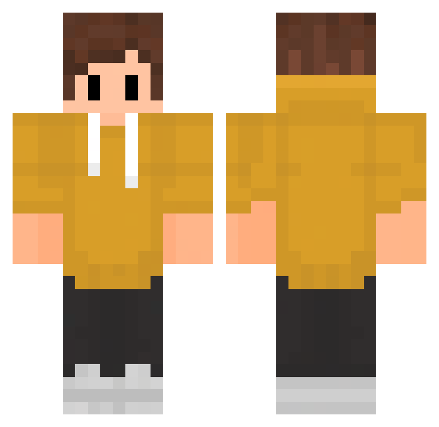 Milangamer_123 Minecraft skin, front and back view
