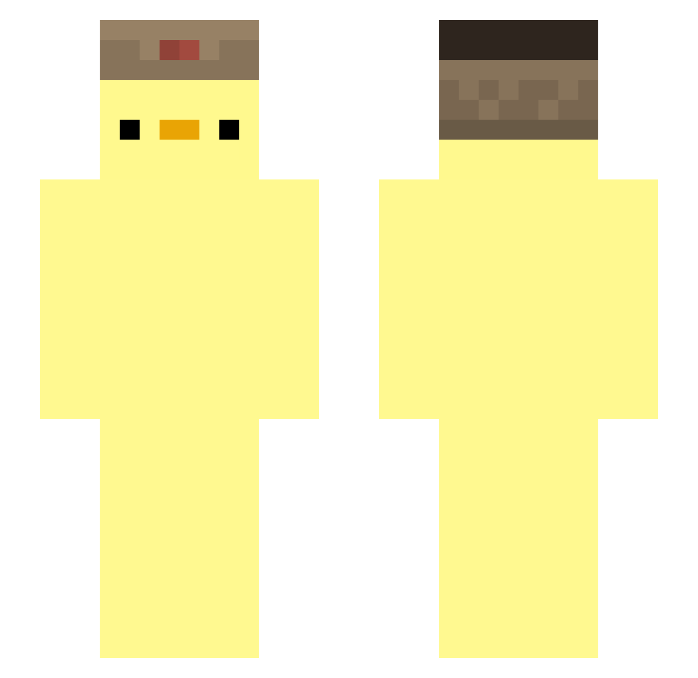 blazeswaag Minecraft skin, front and back view