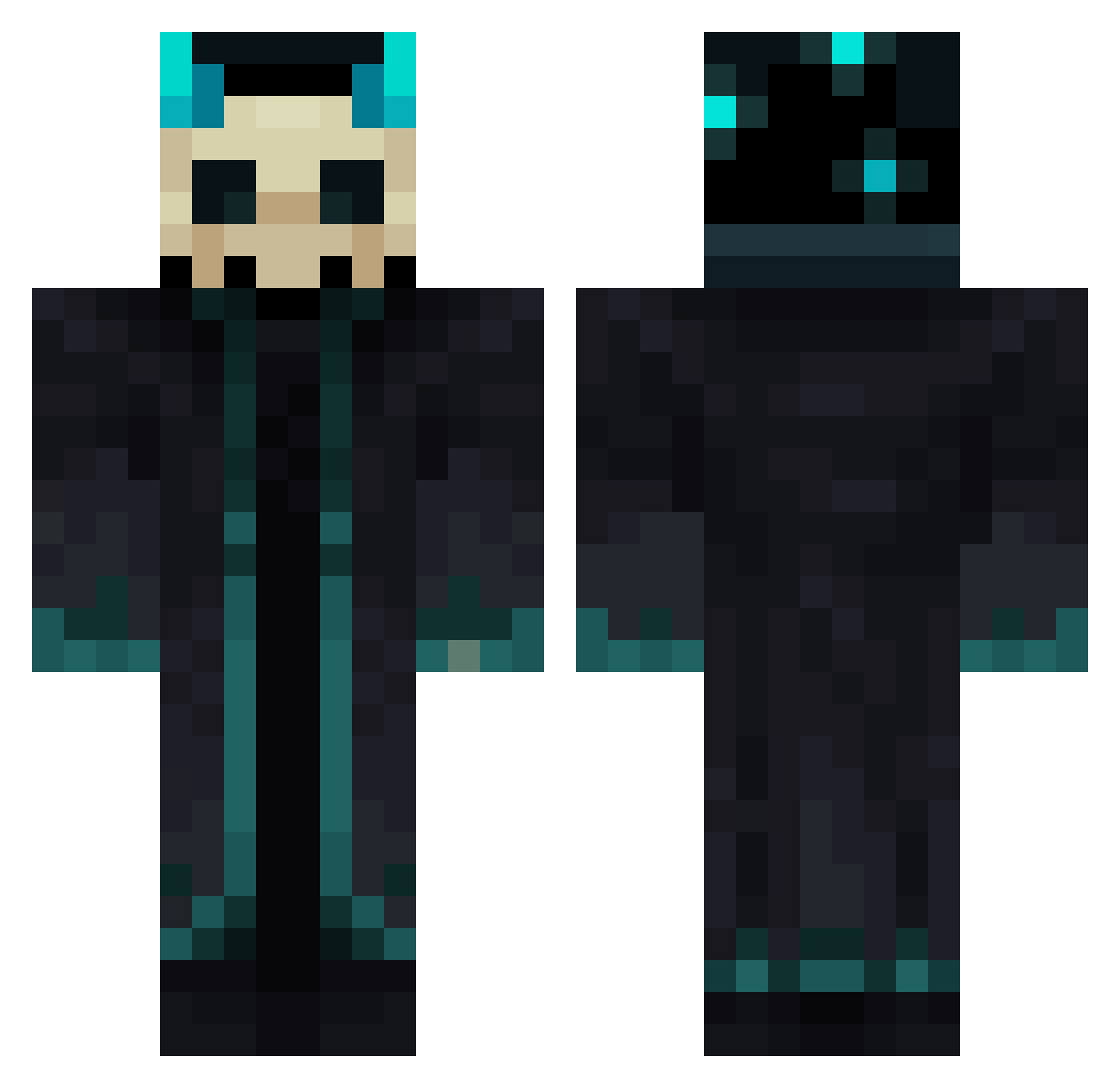 hulajnoga99 Minecraft skin, front and back view