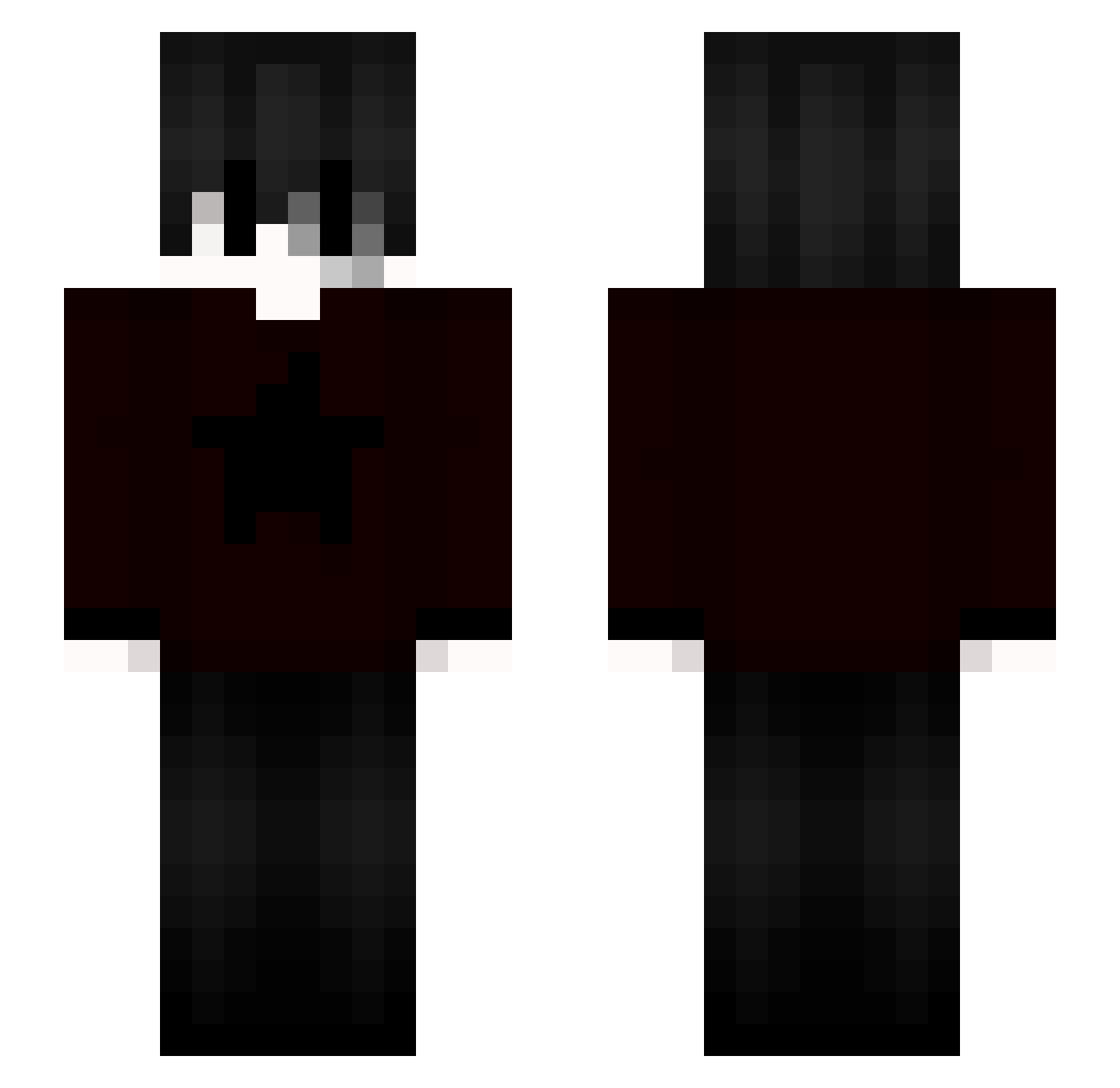 adamleonov Minecraft skin, front and back view
