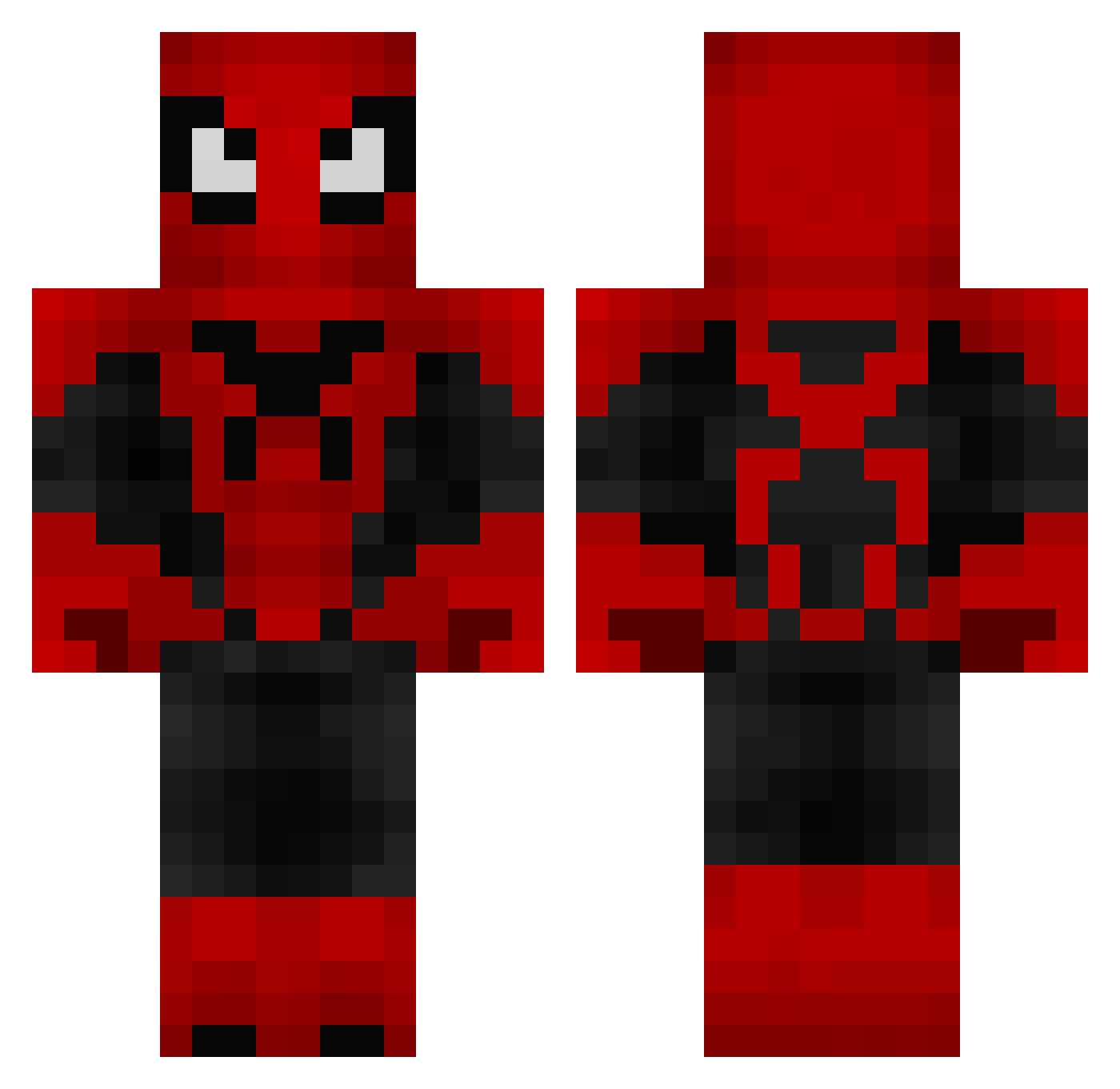 shnitzel132 Minecraft skin, front and back view