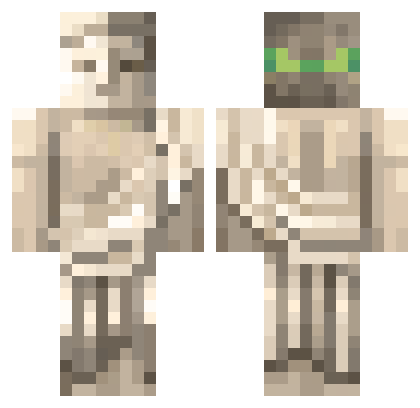 ZajcjaDekca Minecraft skin, front and back view