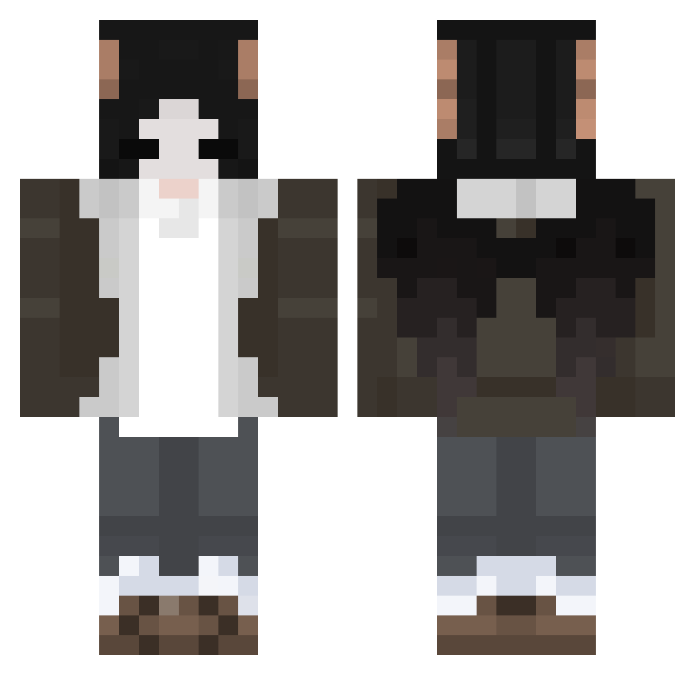 ophisophis Minecraft skin, front and back view