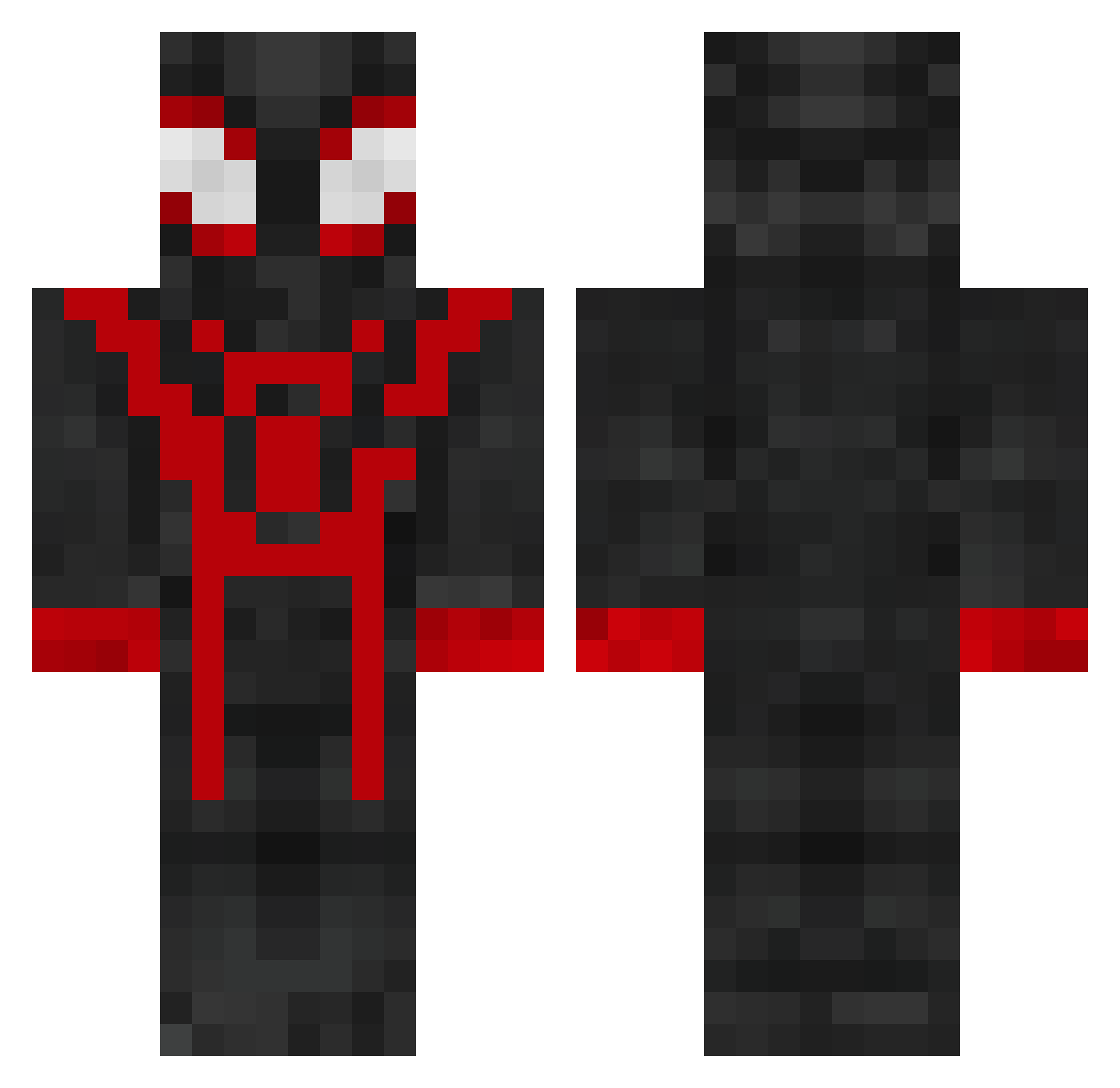 TheLambSauce_100 Minecraft skin, front and back view