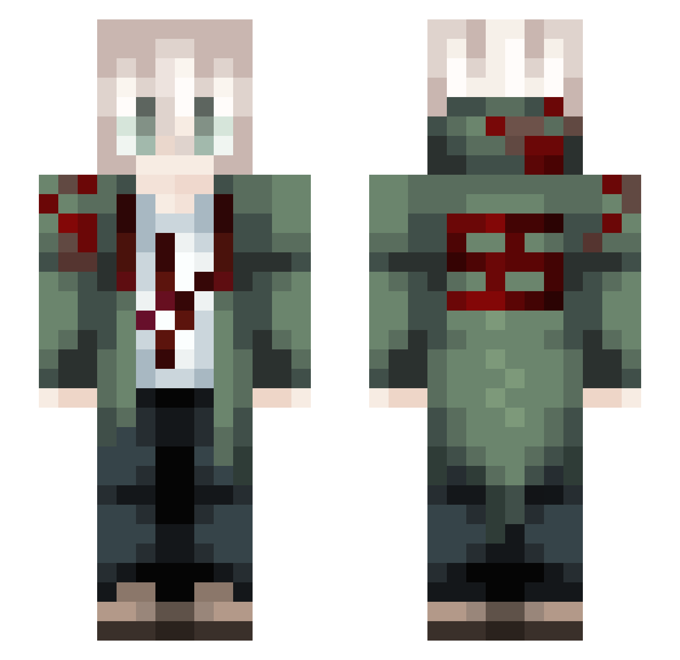 Mr_Naberjinko Minecraft skin, front and back view