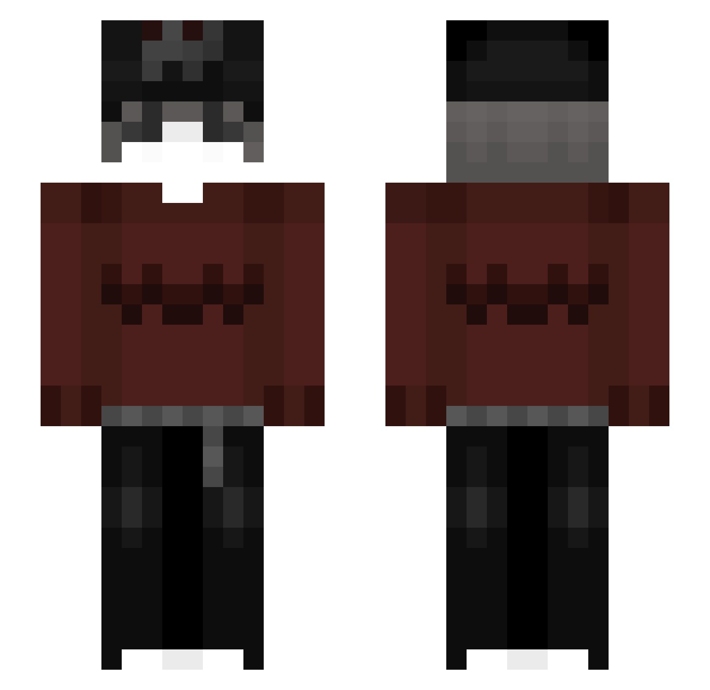 fxtb_ Minecraft skin, front and back view