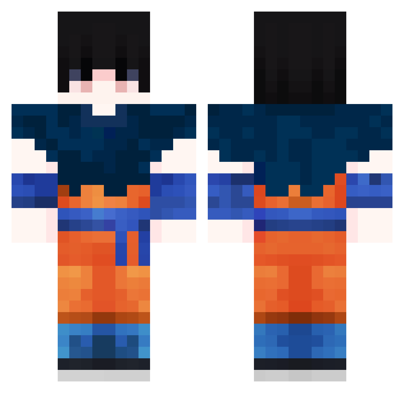 Pungi_Man Minecraft skin, front and back view