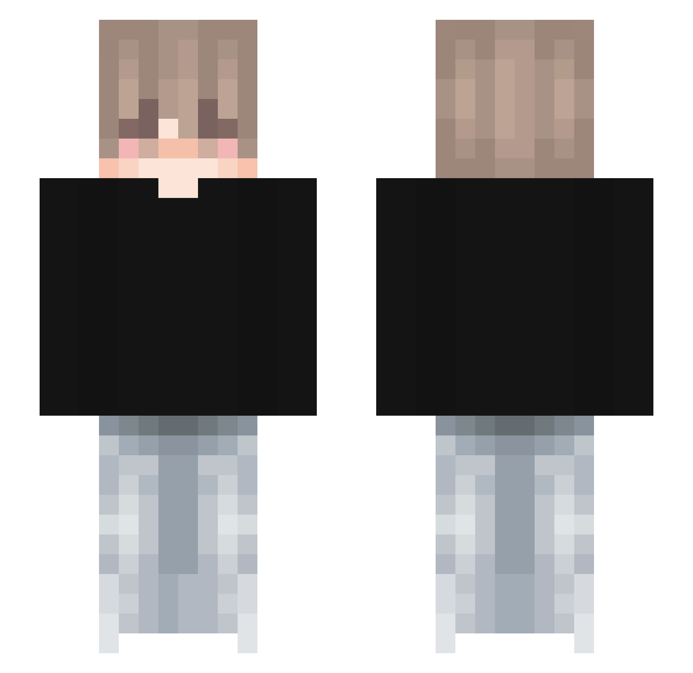 Ziemniaknikepro_ Minecraft skin, front and back view