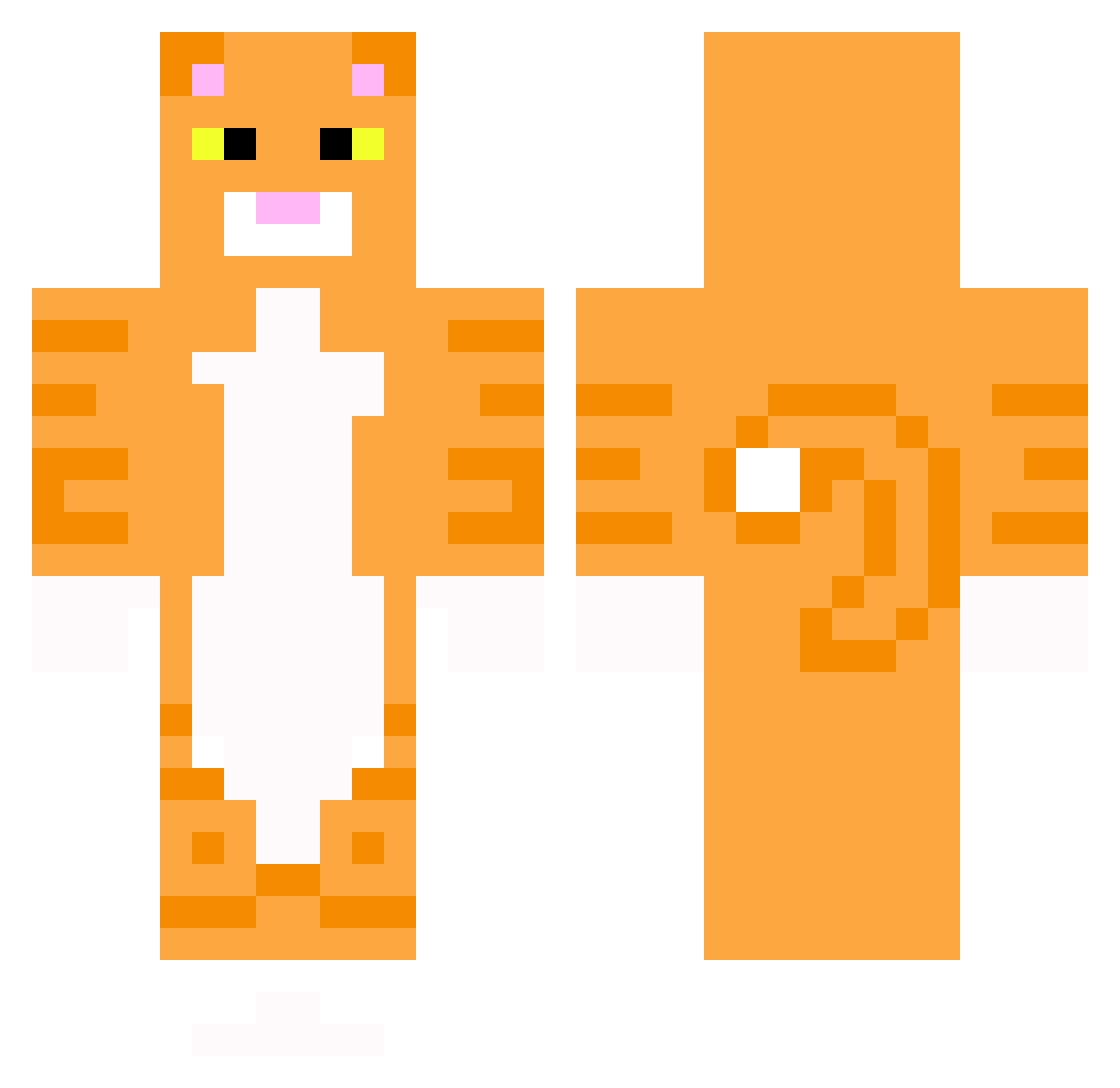 Wuschel_3000 Minecraft skin, front and back view