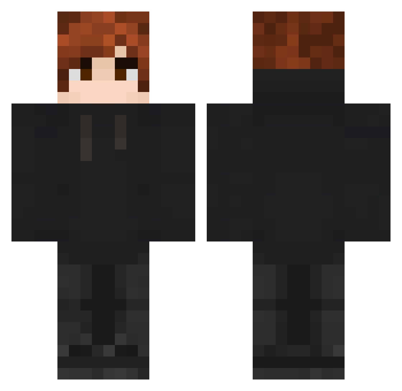 T3RZ3RO Minecraft skin, front and back view