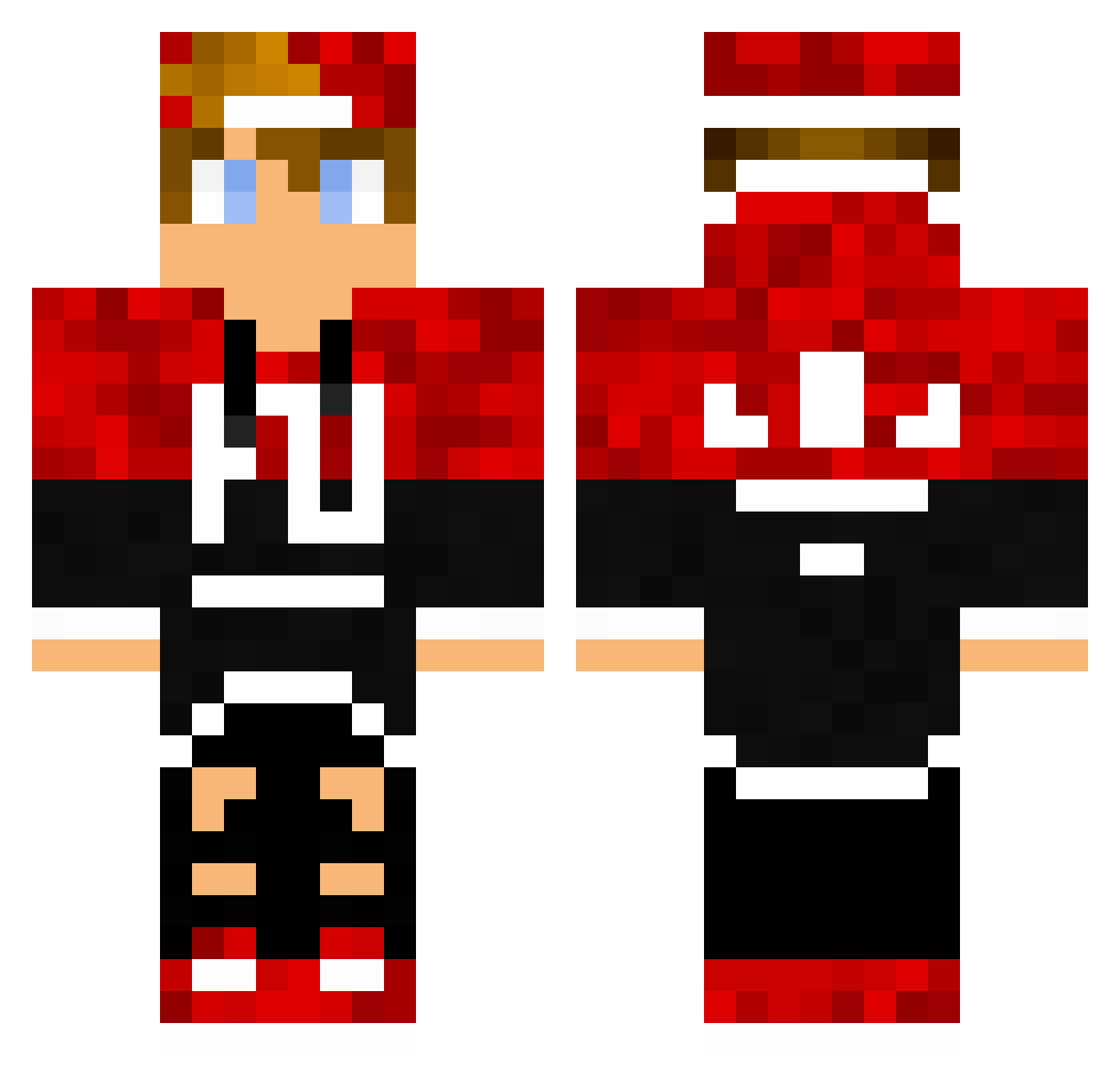 Raanan1 Minecraft skin, front and back view