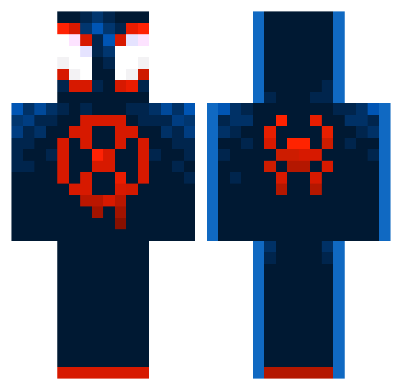 Jehadohgamer2021 Minecraft skin, front and back view