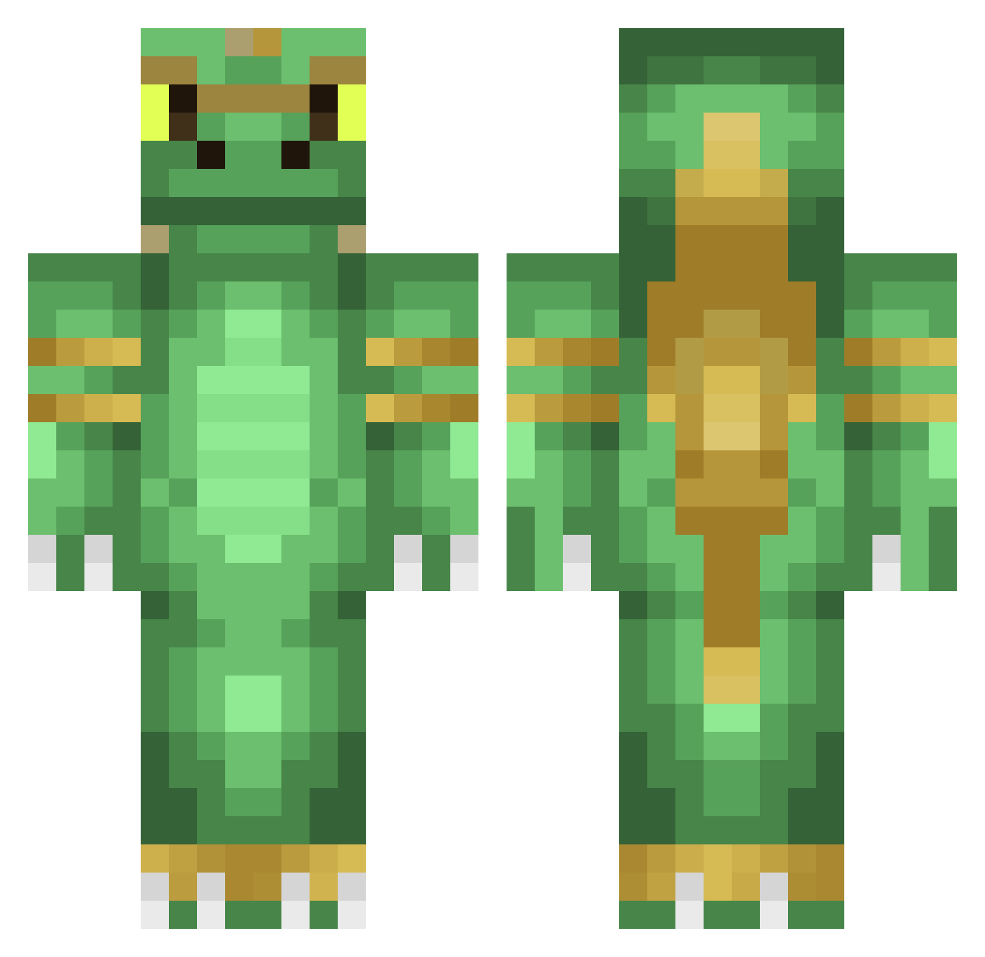 KajMeneertje Minecraft skin, front and back view