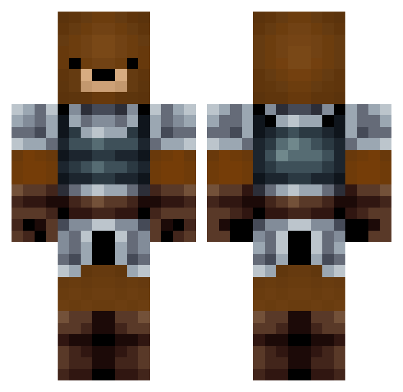 pepper206 Minecraft skin, front and back view