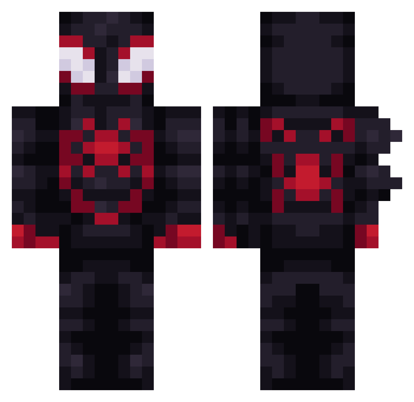 ARROWFLASH8558 Minecraft skin, front and back view