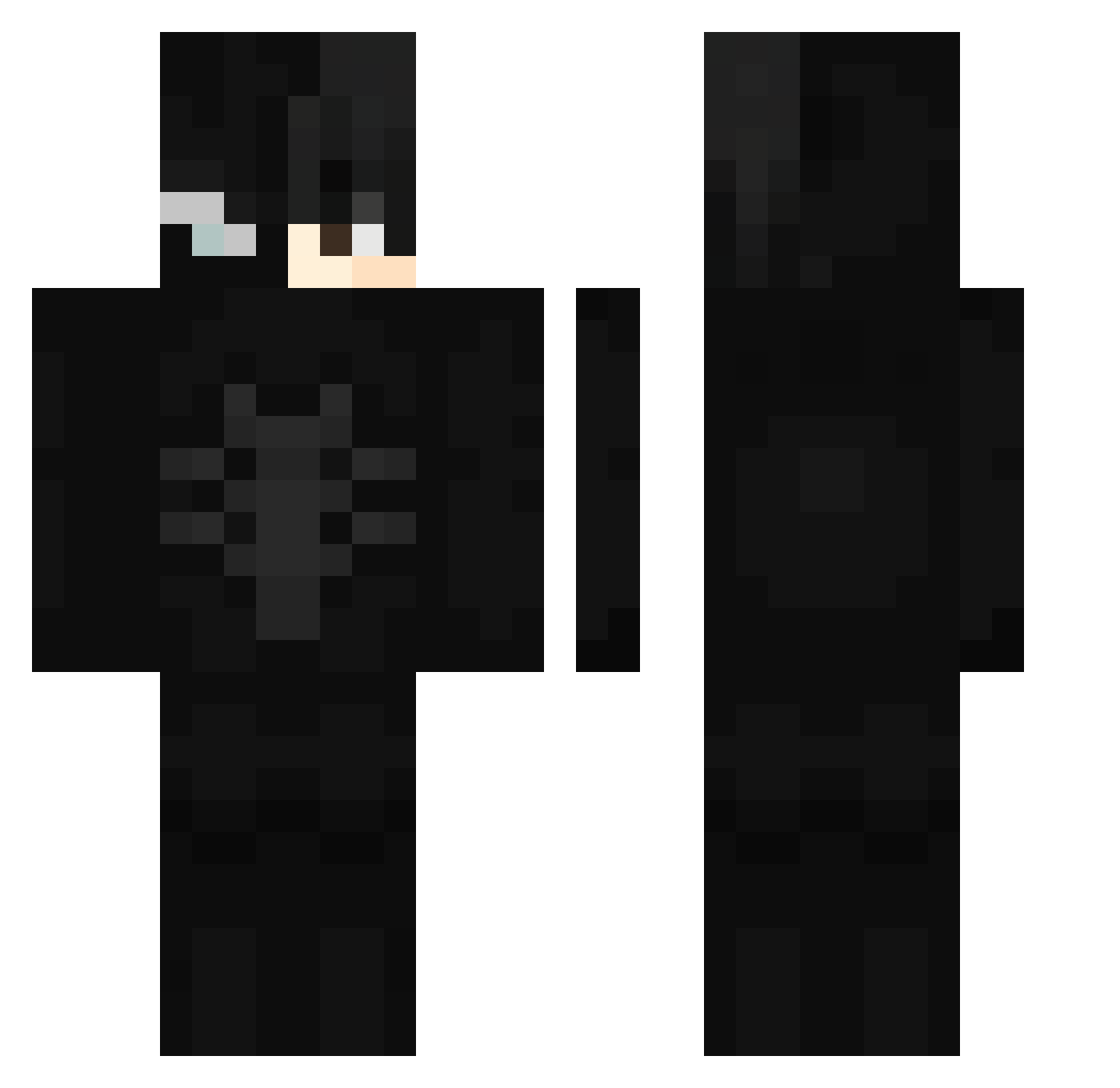 MichUSSS Minecraft skin, front and back view