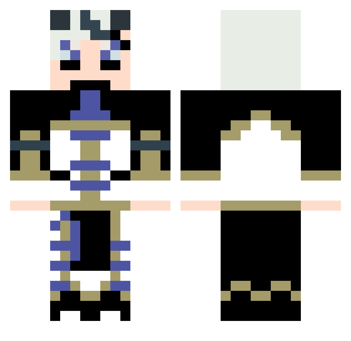 sasamiya_airaVT Minecraft skin, front and back view