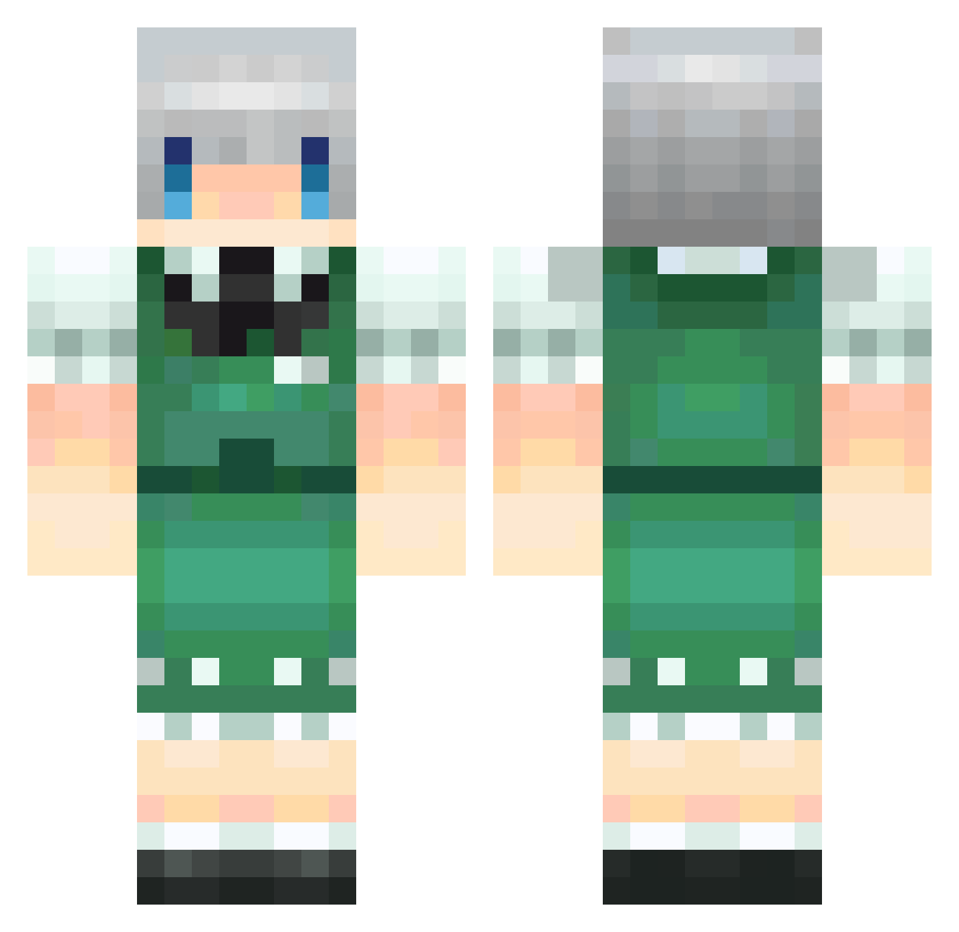 Shusei0203 Minecraft skin, front and back view