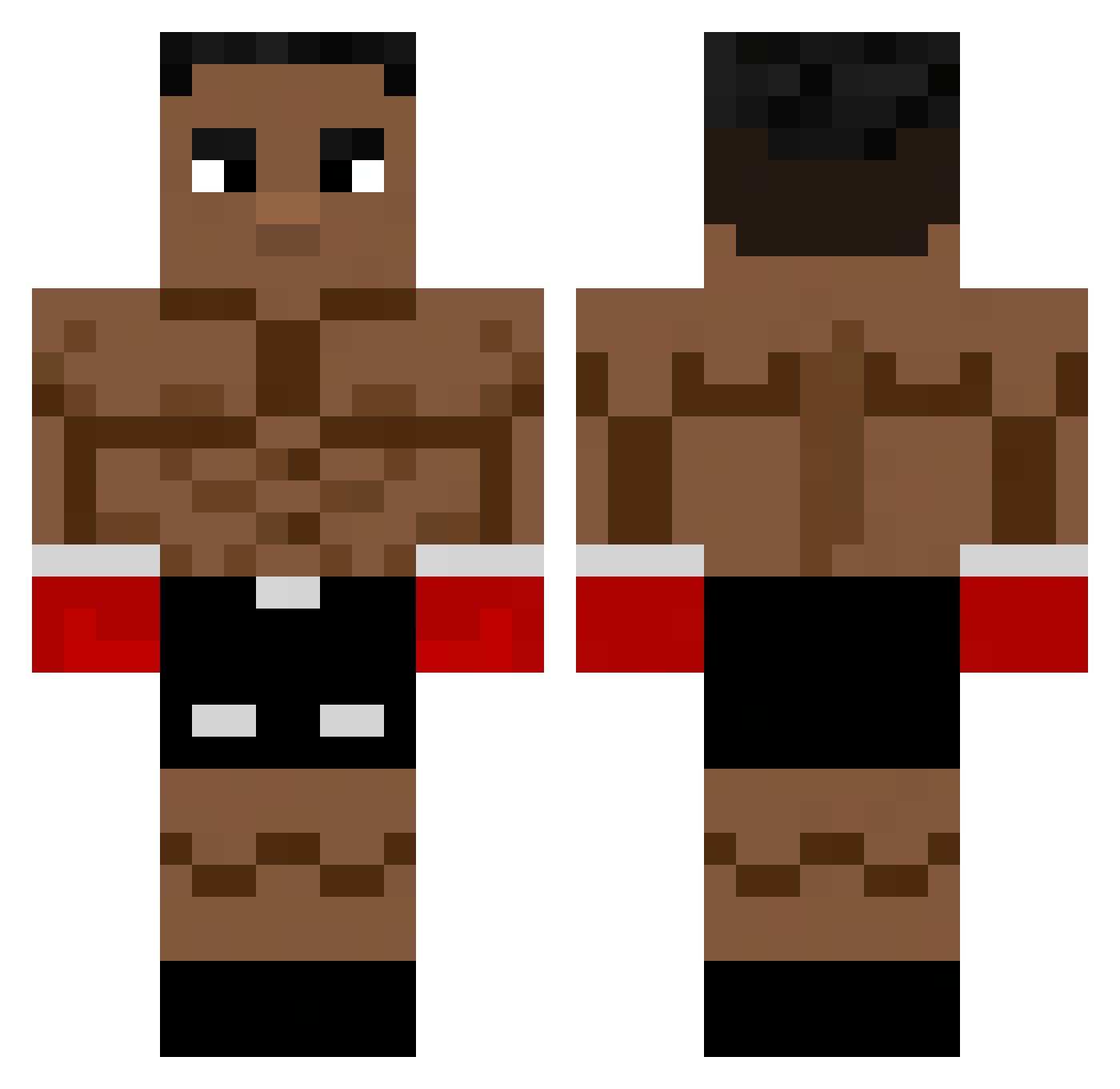 4drew2 Minecraft skin, front and back view