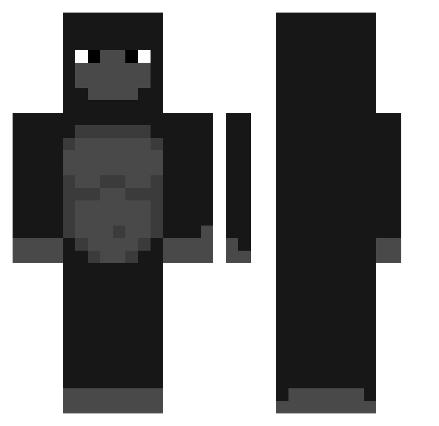 Luca_7142 Minecraft skin, front and back view