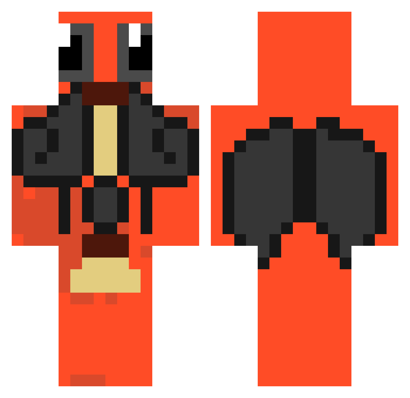 lsk2893 Minecraft skin, front and back view